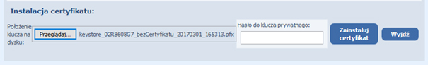  Okno - istalacja certyfikatu