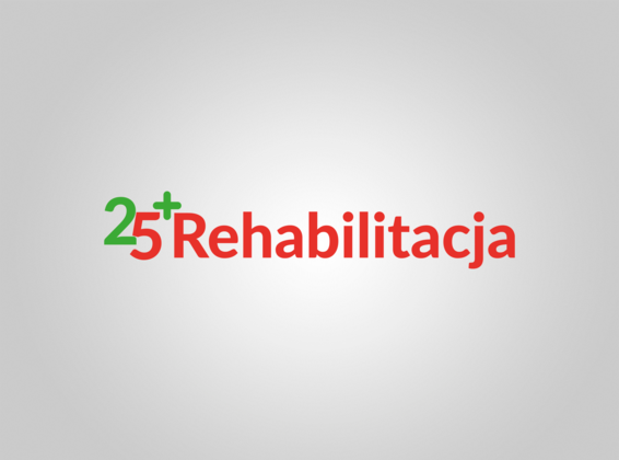 Logotyp z napisem Rehabilitacja 25+
