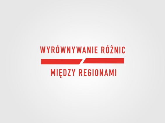Logotyp z napisem Wyrównywanie różnic między regionami